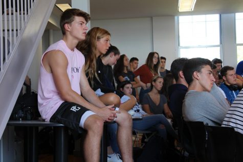 Students gathered in the Student Center last Wednesday to participate in the forum. 