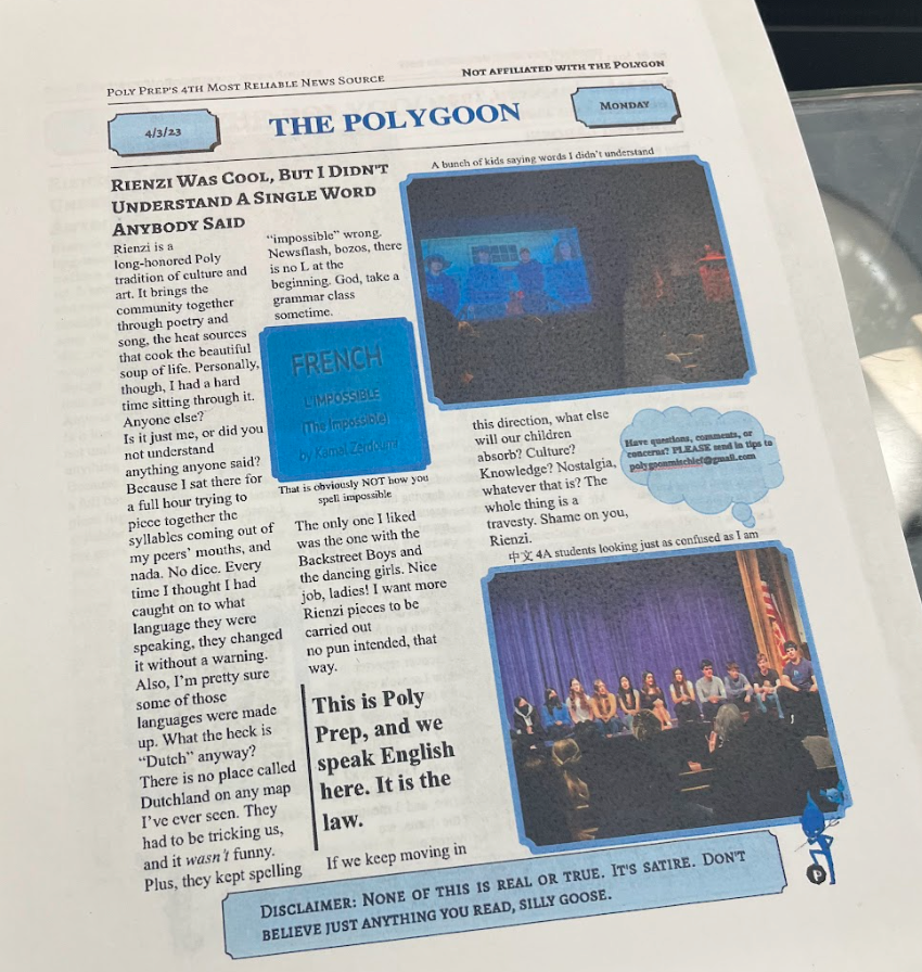 The Polygoon: A New Satirical Publication